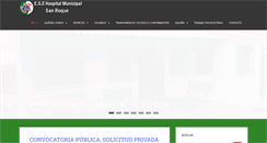 Desktop Screenshot of hospitalmunicipalsanroque.gov.co